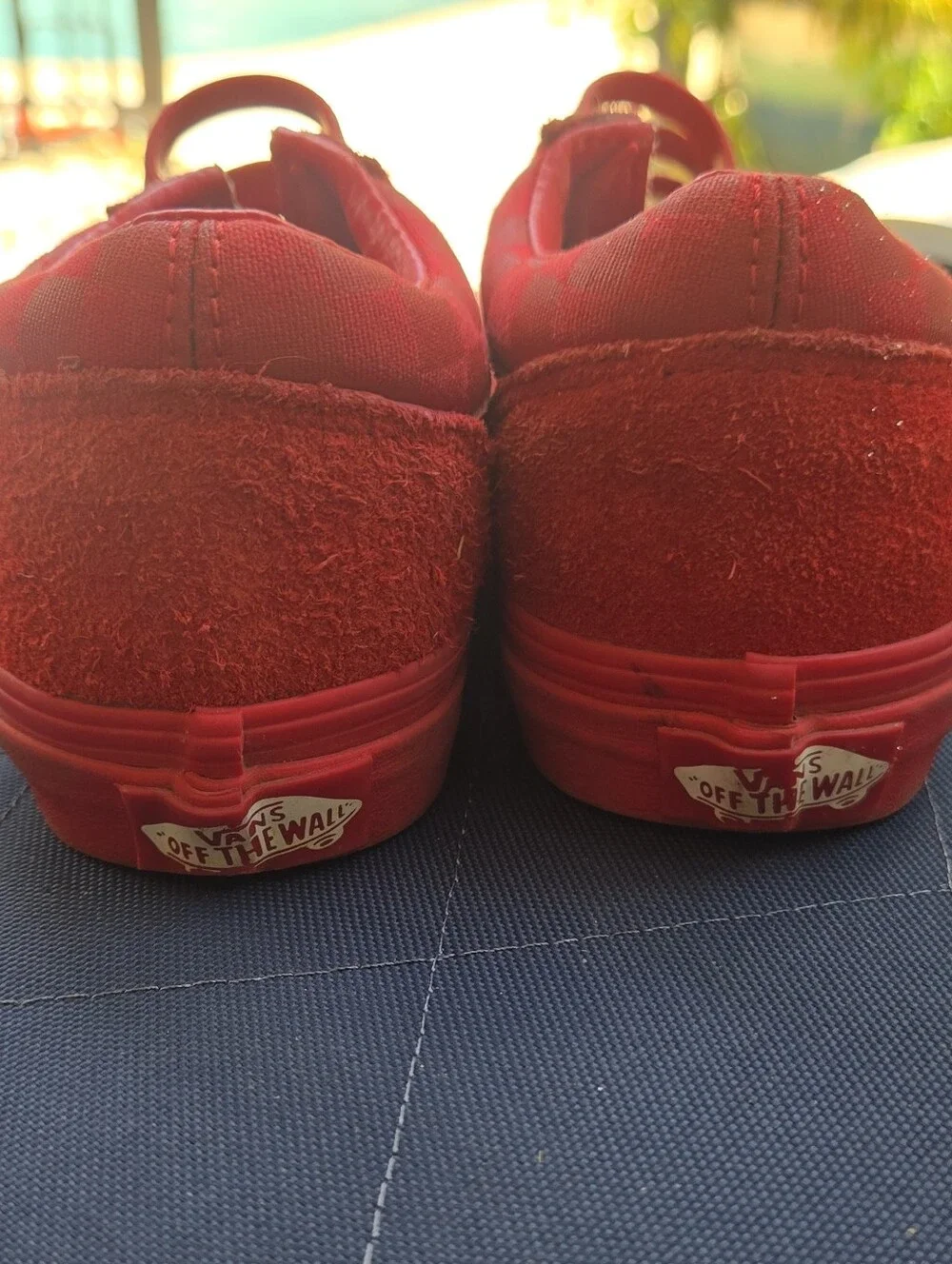 Vans Kids Red Slip-On Streetwear Skater Bold Vibrant Style Low Top Sneakers
